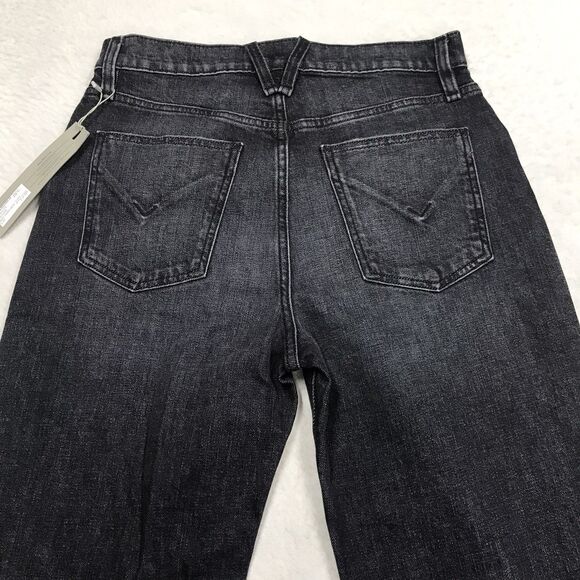 NWT HUDSON Jodie Flare Jean Women 25 (28x30) Faded Noir Black Wash Distressed - Picture 5 of 16